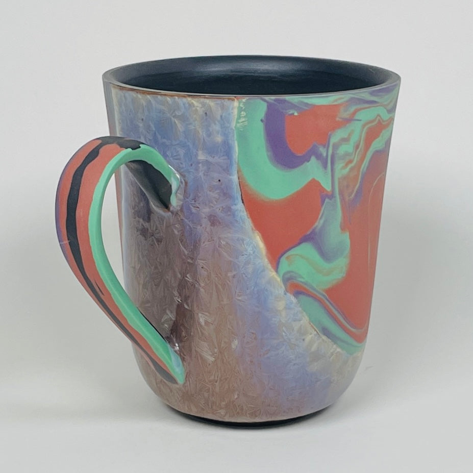 Wide Mug with Crystalline